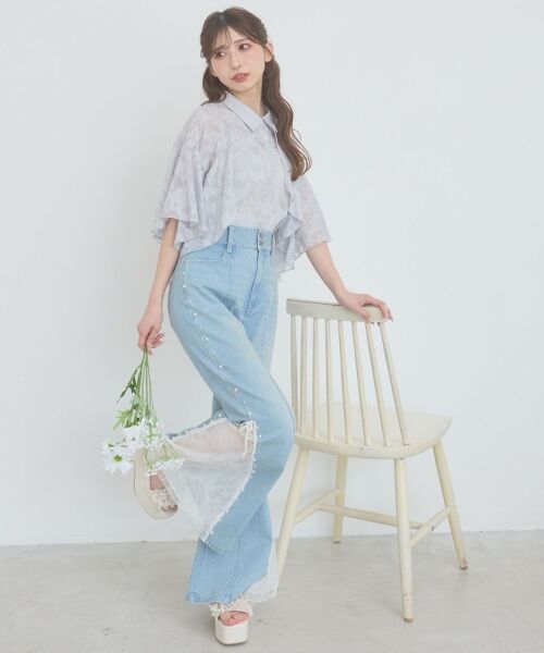 MAJESTIC LEGON / マジェスティックレゴン シャツ・ブラウス | シアーケープブラウス | 詳細1