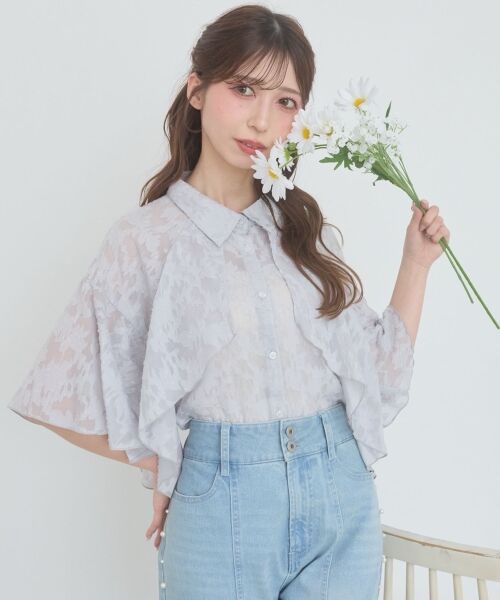 MAJESTIC LEGON / マジェスティックレゴン シャツ・ブラウス | シアーケープブラウス | 詳細2