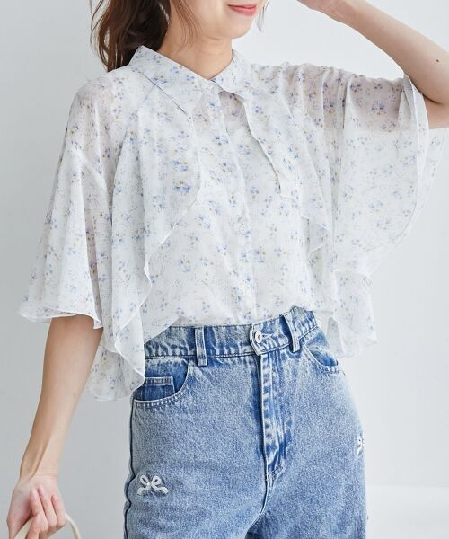 MAJESTIC LEGON / マジェスティックレゴン シャツ・ブラウス | シアーケープブラウス | 詳細29