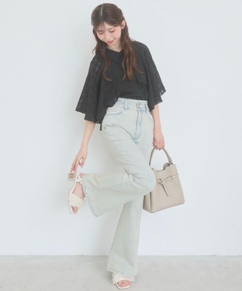 MAJESTIC LEGON / マジェスティックレゴン シャツ・ブラウス | シアーケープブラウス | 詳細3