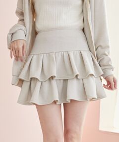 MAJESTIC LEGON / マジェスティックレゴン ミニ・ひざ丈スカート | ティアードフリルミニスカパン