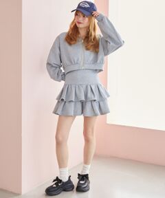 MAJESTIC LEGON / マジェスティックレゴン ミニ・ひざ丈スカート | ティアードフリルミニスカパン