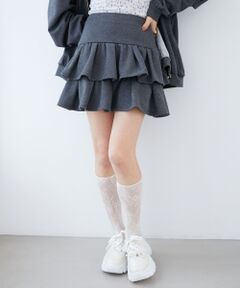 MAJESTIC LEGON / マジェスティックレゴン ミニ・ひざ丈スカート | ティアードフリルミニスカパン