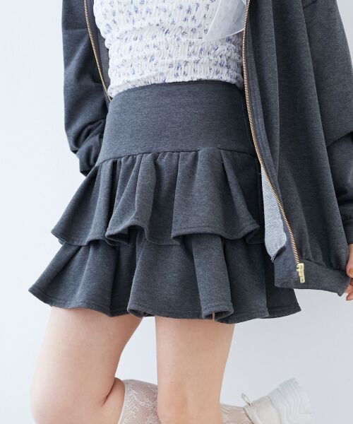 MAJESTIC LEGON / マジェスティックレゴン ミニ・ひざ丈スカート | ティアードフリルミニスカパン | 詳細19
