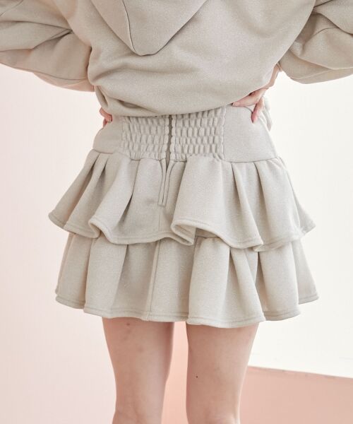 MAJESTIC LEGON / マジェスティックレゴン ミニ・ひざ丈スカート | ティアードフリルミニスカパン | 詳細6