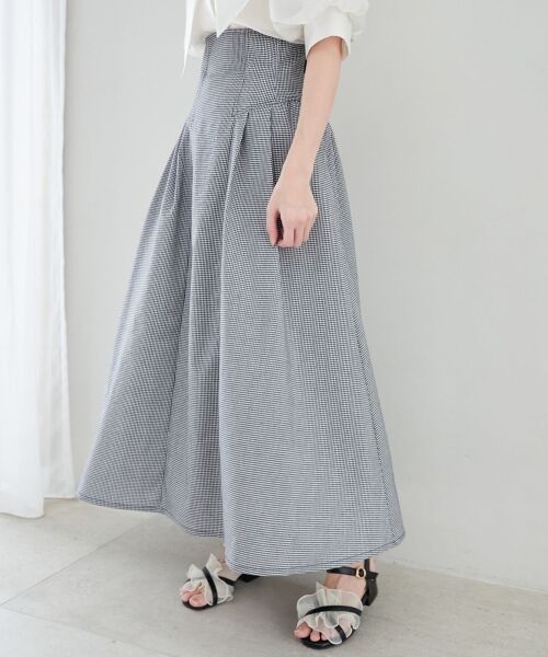 MAJESTIC LEGON / マジェスティックレゴン ロング・マキシ丈スカート | ハイウエストバックレースアップスカート | 詳細13