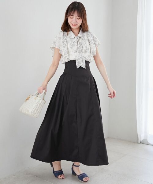 MAJESTIC LEGON / マジェスティックレゴン ロング・マキシ丈スカート | ハイウエストバックレースアップスカート | 詳細16