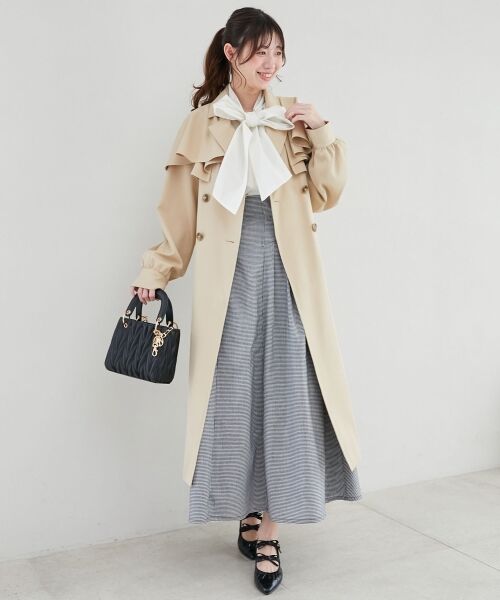 MAJESTIC LEGON / マジェスティックレゴン ロング・マキシ丈スカート | ハイウエストバックレースアップスカート | 詳細8