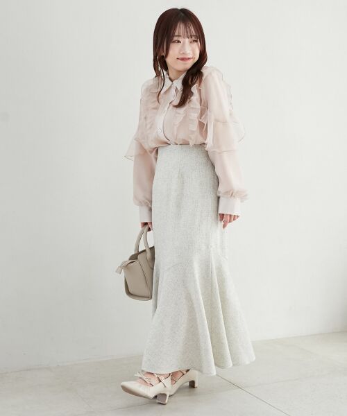 MAJESTIC LEGON / マジェスティックレゴン ロング・マキシ丈スカート | ツイードマーメイドロングスカート | 詳細12