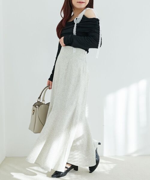 MAJESTIC LEGON / マジェスティックレゴン ロング・マキシ丈スカート | ツイードマーメイドロングスカート | 詳細16