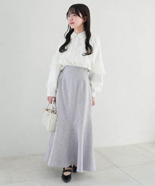 MAJESTIC LEGON / マジェスティックレゴン ロング・マキシ丈スカート | ツイードマーメイドロングスカート | 詳細18