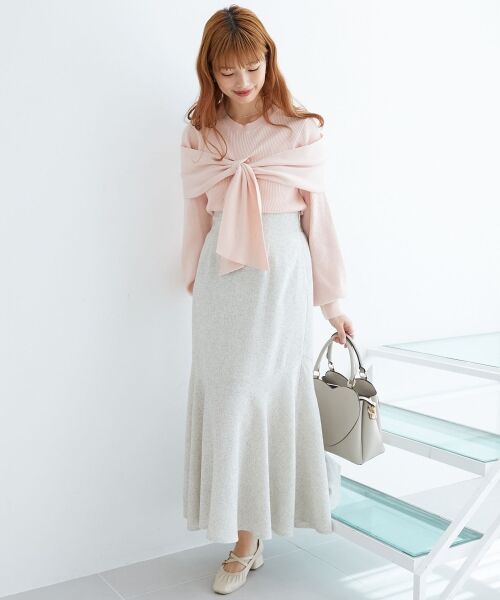 MAJESTIC LEGON / マジェスティックレゴン ロング・マキシ丈スカート | ツイードマーメイドロングスカート | 詳細2