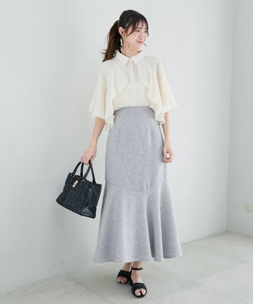 MAJESTIC LEGON / マジェスティックレゴン ロング・マキシ丈スカート | ツイードマーメイドロングスカート | 詳細21