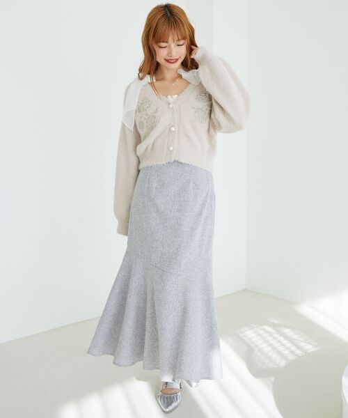 MAJESTIC LEGON / マジェスティックレゴン ロング・マキシ丈スカート | ツイードマーメイドロングスカート | 詳細22