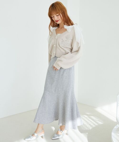 MAJESTIC LEGON / マジェスティックレゴン ロング・マキシ丈スカート | ツイードマーメイドロングスカート | 詳細23