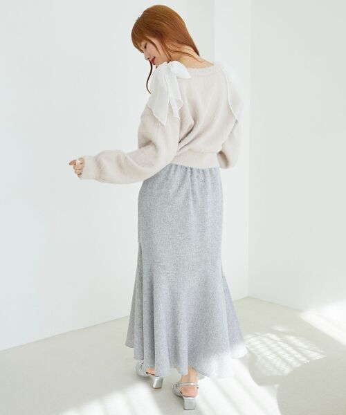 MAJESTIC LEGON / マジェスティックレゴン ロング・マキシ丈スカート | ツイードマーメイドロングスカート | 詳細24