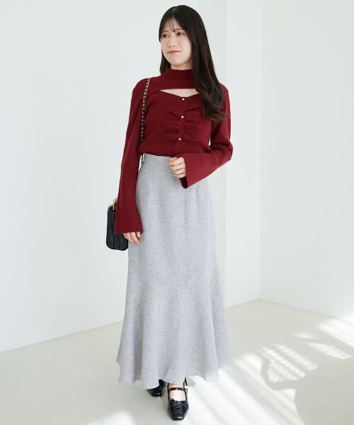 MAJESTIC LEGON / マジェスティックレゴン ロング・マキシ丈スカート | ツイードマーメイドロングスカート | 詳細29