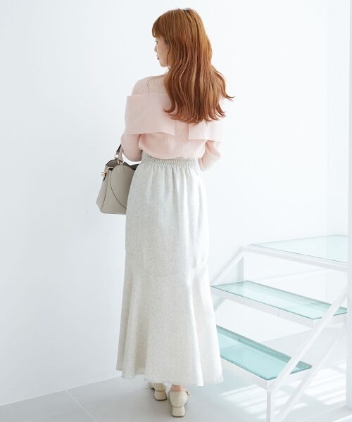 MAJESTIC LEGON / マジェスティックレゴン ロング・マキシ丈スカート | ツイードマーメイドロングスカート | 詳細3