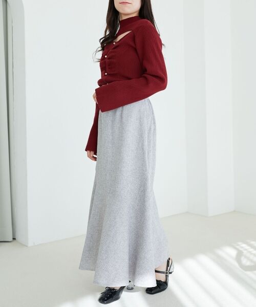 MAJESTIC LEGON / マジェスティックレゴン ロング・マキシ丈スカート | ツイードマーメイドロングスカート | 詳細30