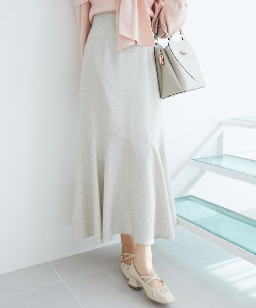 MAJESTIC LEGON / マジェスティックレゴン ロング・マキシ丈スカート | ツイードマーメイドロングスカート | 詳細4