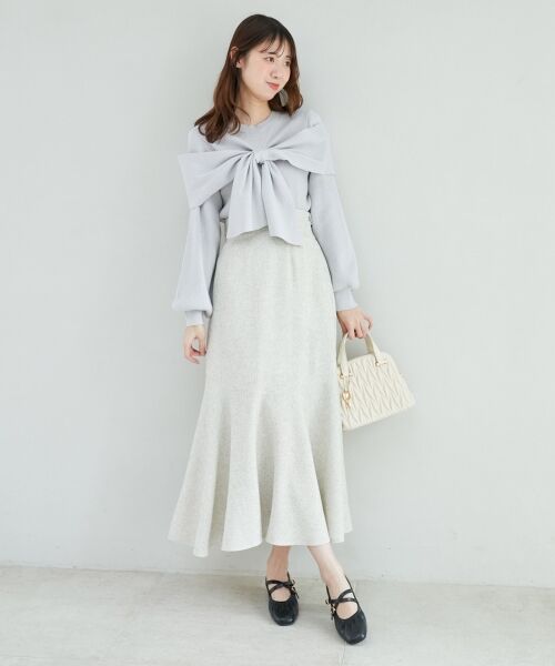 MAJESTIC LEGON / マジェスティックレゴン ロング・マキシ丈スカート | ツイードマーメイドロングスカート | 詳細8