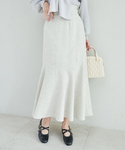 MAJESTIC LEGON / マジェスティックレゴン ロング・マキシ丈スカート | ツイードマーメイドロングスカート | 詳細9