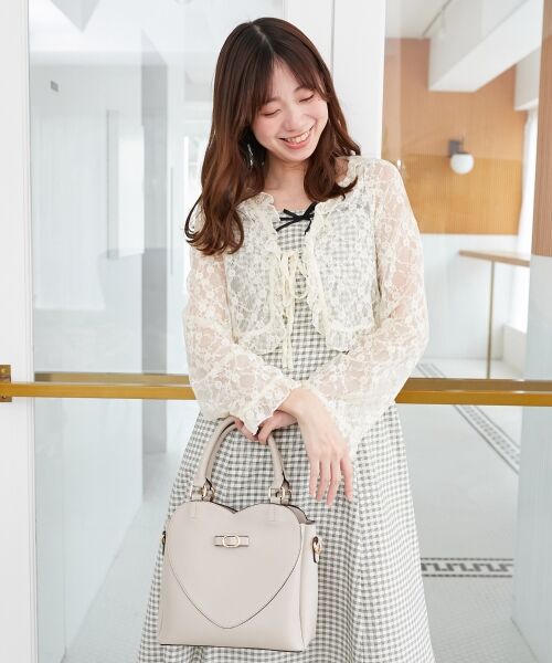 MAJESTIC LEGON / マジェスティックレゴン ミニ丈・ひざ丈ワンピース | デコルテオープンニットセットワンピース | 詳細13