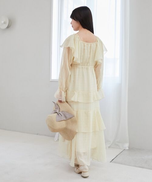MAJESTIC LEGON / マジェスティックレゴン ロング・マキシ丈ワンピース | エアリーフリルロングワンピース | 詳細11