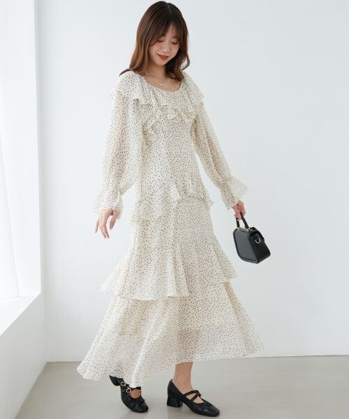 MAJESTIC LEGON / マジェスティックレゴン ロング・マキシ丈ワンピース | エアリーフリルロングワンピース | 詳細13