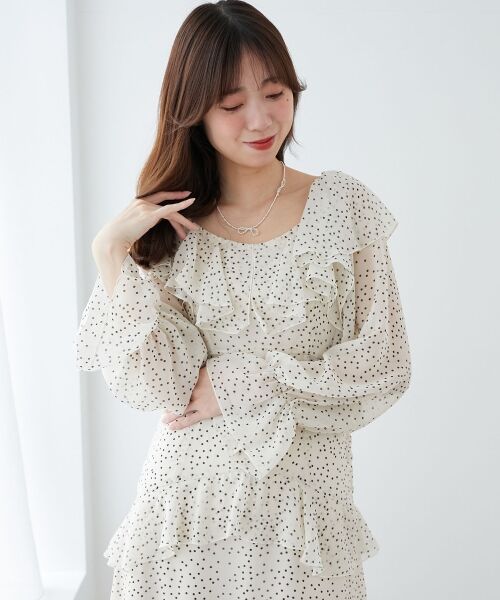 MAJESTIC LEGON / マジェスティックレゴン ロング・マキシ丈ワンピース | エアリーフリルロングワンピース | 詳細16