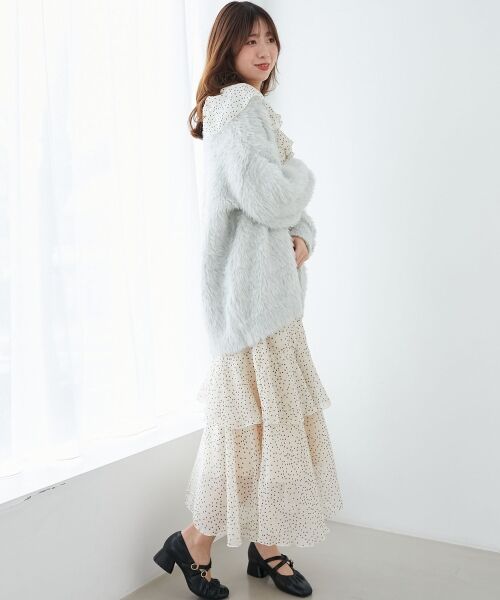 MAJESTIC LEGON / マジェスティックレゴン ロング・マキシ丈ワンピース | エアリーフリルロングワンピース | 詳細20