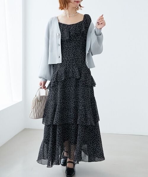 MAJESTIC LEGON / マジェスティックレゴン ロング・マキシ丈ワンピース | エアリーフリルロングワンピース | 詳細23