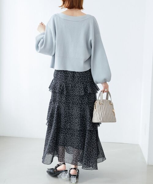 MAJESTIC LEGON / マジェスティックレゴン ロング・マキシ丈ワンピース | エアリーフリルロングワンピース | 詳細25