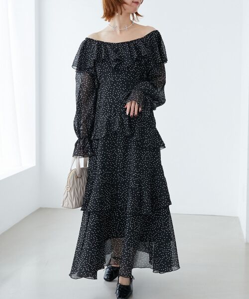 MAJESTIC LEGON / マジェスティックレゴン ロング・マキシ丈ワンピース | エアリーフリルロングワンピース | 詳細26