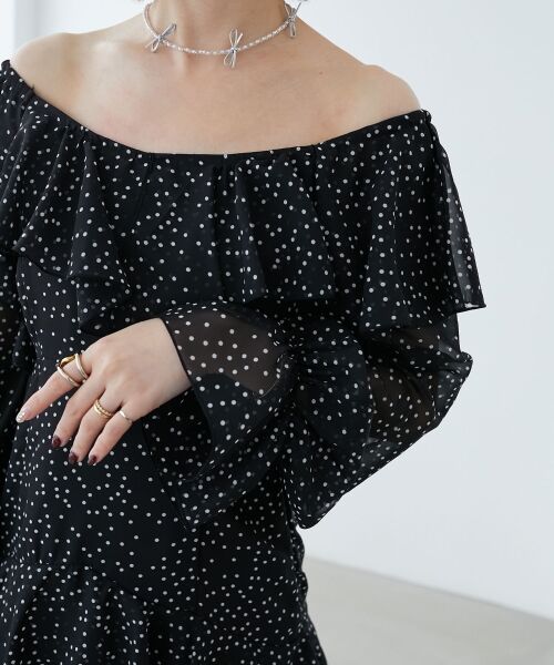 MAJESTIC LEGON / マジェスティックレゴン ロング・マキシ丈ワンピース | エアリーフリルロングワンピース | 詳細29