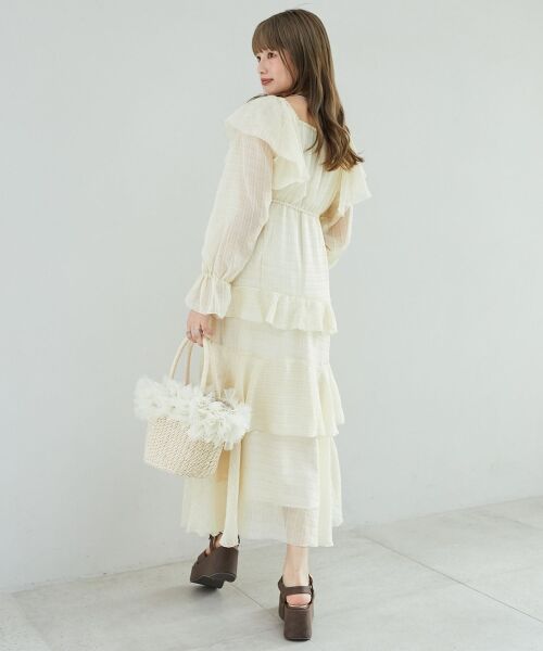 MAJESTIC LEGON / マジェスティックレゴン ロング・マキシ丈ワンピース | エアリーフリルロングワンピース | 詳細4