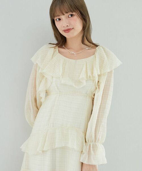 MAJESTIC LEGON / マジェスティックレゴン ロング・マキシ丈ワンピース | エアリーフリルロングワンピース | 詳細5