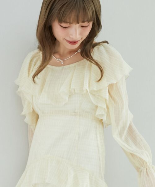 MAJESTIC LEGON / マジェスティックレゴン ロング・マキシ丈ワンピース | エアリーフリルロングワンピース | 詳細6