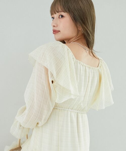 MAJESTIC LEGON / マジェスティックレゴン ロング・マキシ丈ワンピース | エアリーフリルロングワンピース | 詳細7