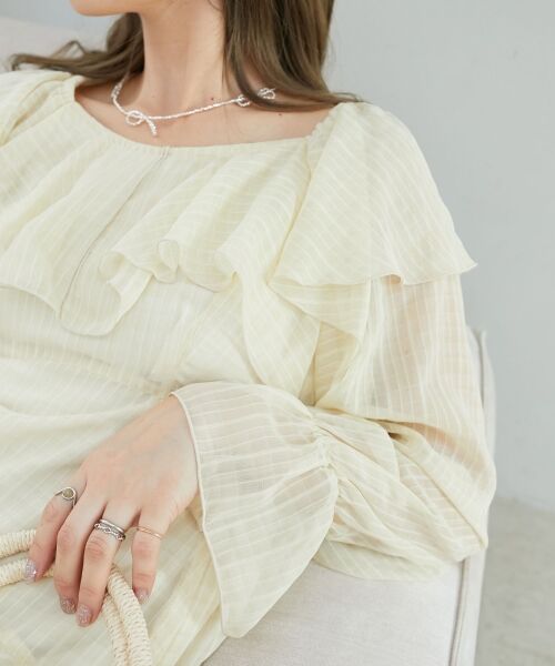 MAJESTIC LEGON / マジェスティックレゴン ロング・マキシ丈ワンピース | エアリーフリルロングワンピース | 詳細8