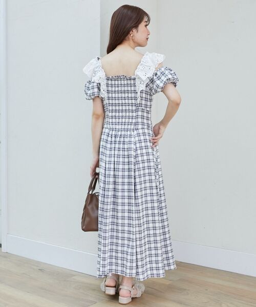 MAJESTIC LEGON / マジェスティックレゴン ロング・マキシ丈ワンピース | 肩レースフリルワンピース | 詳細17