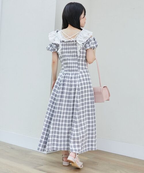 MAJESTIC LEGON / マジェスティックレゴン ロング・マキシ丈ワンピース | 肩レースフリルワンピース | 詳細20