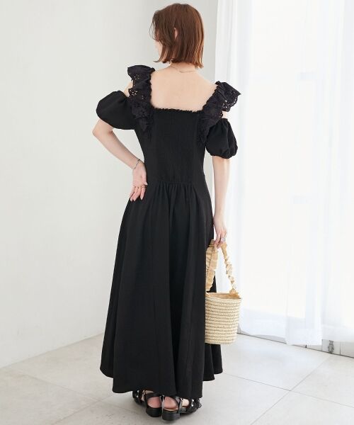 MAJESTIC LEGON / マジェスティックレゴン ロング・マキシ丈ワンピース | 肩レースフリルワンピース | 詳細23