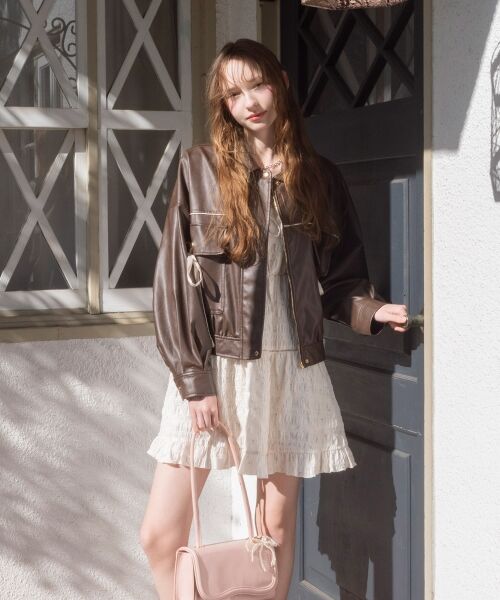 MAJESTIC LEGON / マジェスティックレゴン ロング・マキシ丈ワンピース | レースアップフレアキャミワンピ | 詳細10