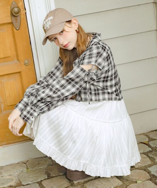 MAJESTIC LEGON / マジェスティックレゴン ロング・マキシ丈ワンピース | レースアップフレアキャミワンピ | 詳細26