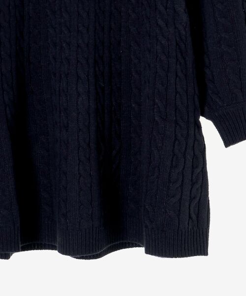 MAJESTIC LEGON / マジェスティックレゴン ミニ丈・ひざ丈ワンピース | ケーブルジップニットミニワンピ | 詳細28