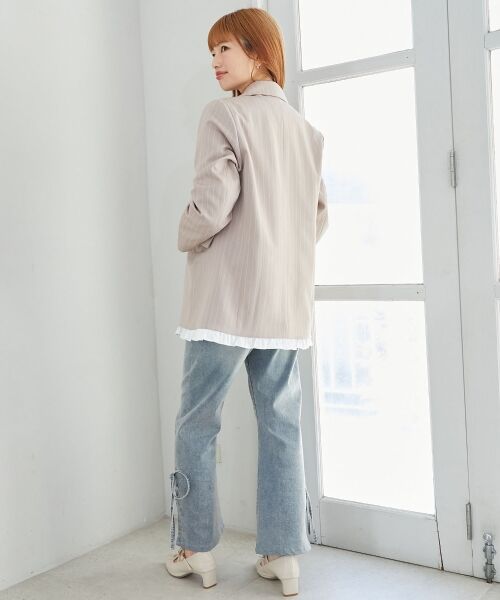 MAJESTIC LEGON / マジェスティックレゴン その他アウター | バイカラーフリルトリムジャケット | 詳細12