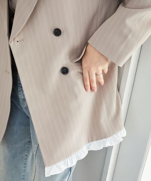 MAJESTIC LEGON / マジェスティックレゴン その他アウター | バイカラーフリルトリムジャケット | 詳細16