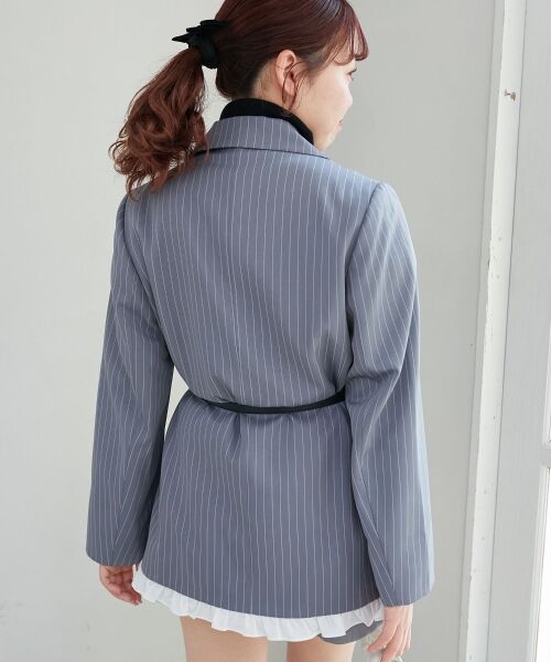 MAJESTIC LEGON / マジェスティックレゴン その他アウター | バイカラーフリルトリムジャケット | 詳細8