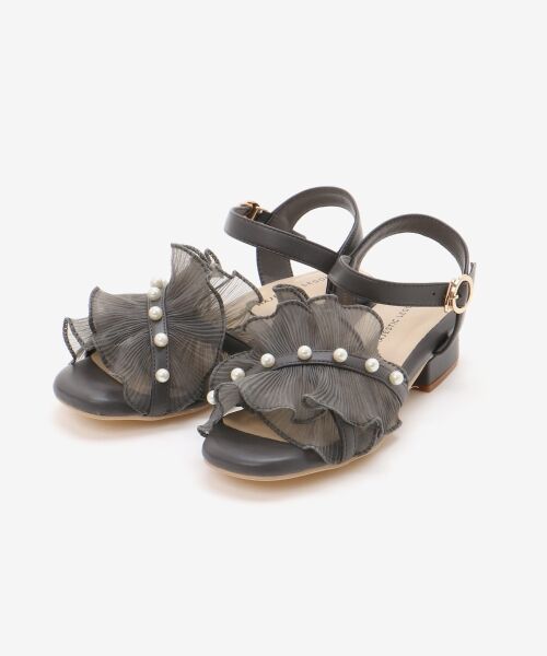 MAJESTIC LEGON / マジェスティックレゴン サンダル | パールシアーフリルサンダル | 詳細22